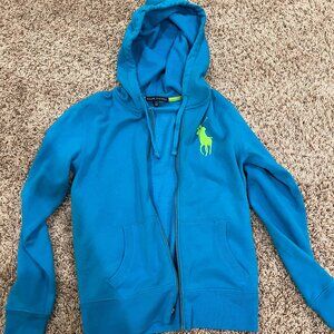 Small Blue Ralph Lauren Zip-Up Sweatshirt